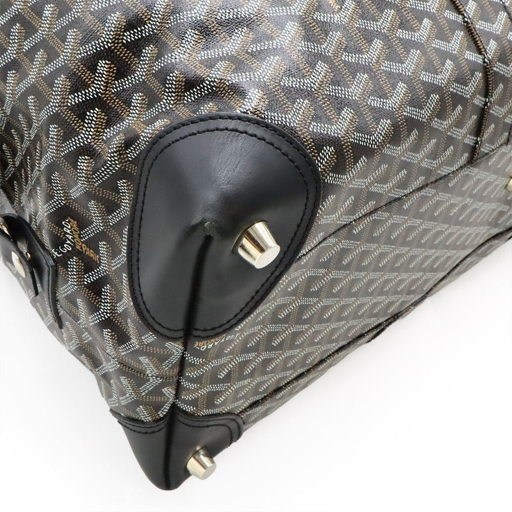 goyard travel bag men's Goyard Bowling 55 Boston Bag Travel Bag Pvc Leather