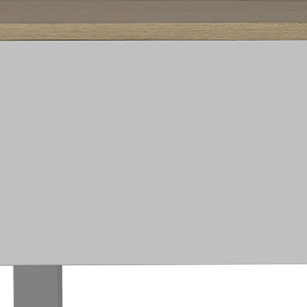Hivvago 32 inch Lift Top Coffee Table White And Light Oak 4