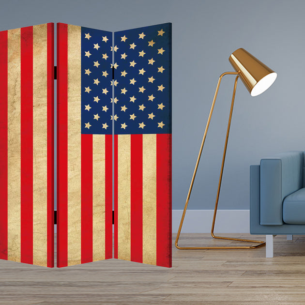 Hivvago 48 x 72 Multicolor Wood Canvas Room Divider 3