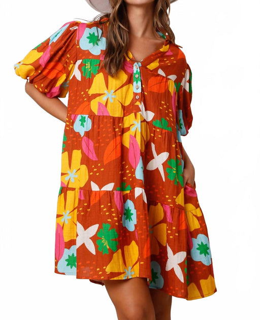 Robe en Gaze Peach Love Jasmine Multi Small 3