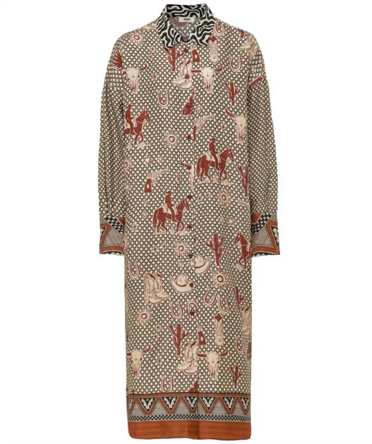 Me369 Athena Collar Dress Multi XXS 4
