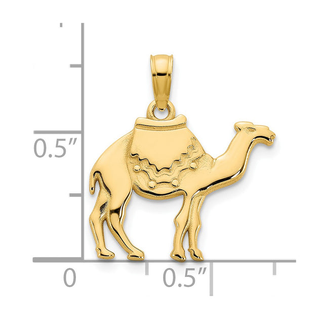 Diamond2Deal Camel Charm Pendant Yellow Gold 4