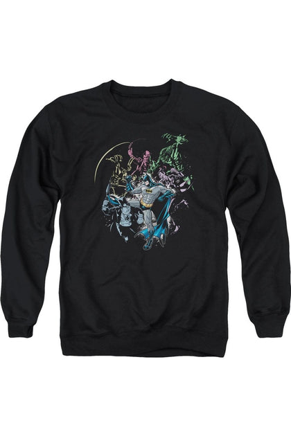 Gildan Batman Surrounded Crewneck Sweatshirt Black Small 2