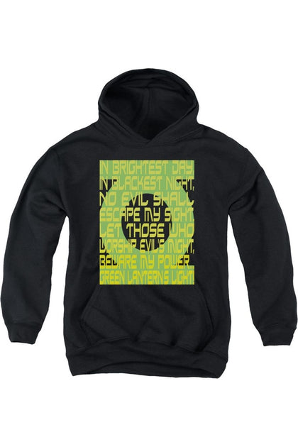 Gildan Green Lantern Oath Hoodie Black Small 2