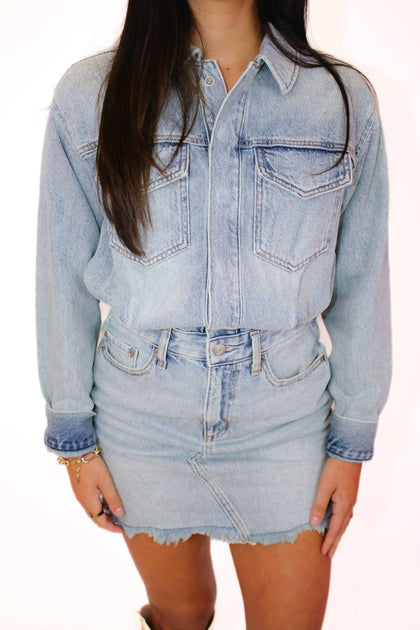Pistola Nina Denim Dress Blue Small 2