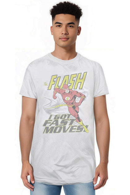Gildan DC Comics Flash Fast Moves T-Shirt White XL 4