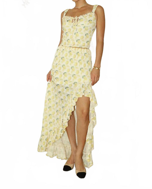 Bailey Rose Frill Tie Top Yellow Large 3