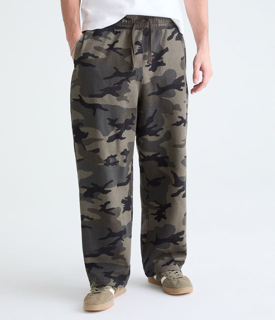 Aeropostale Cloud Soft Camo Baggy Sweatpants Green XSmall 2