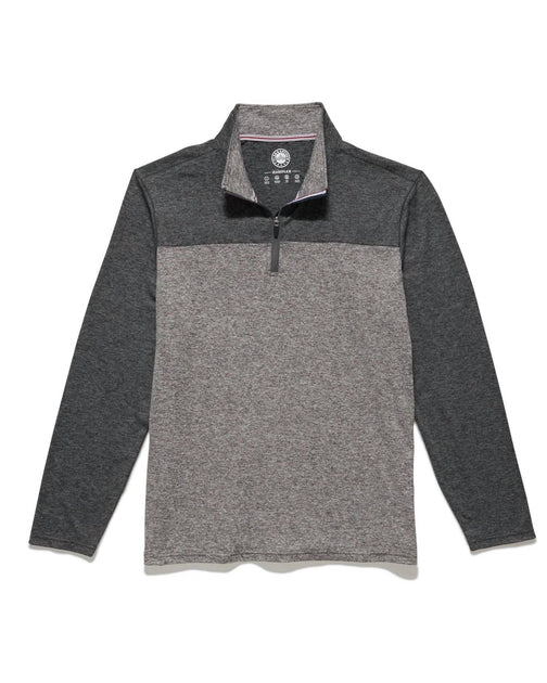 Flags & Anthem Madeflex Stretch Zip Up Pullover Shirt Grey Small 4