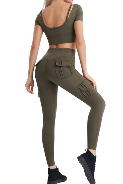 Rockstar Peach Sgt Pocket Leggings Grün Medium 2