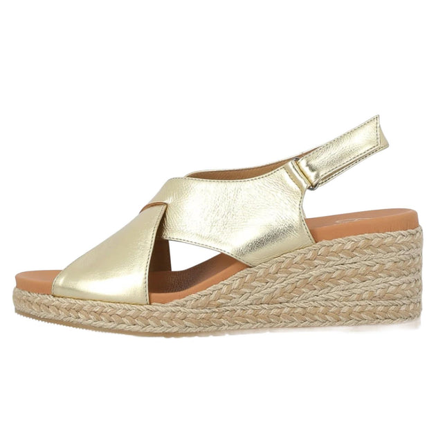 Pinaz 6105 Wedge Sandals Gold EU 39 2