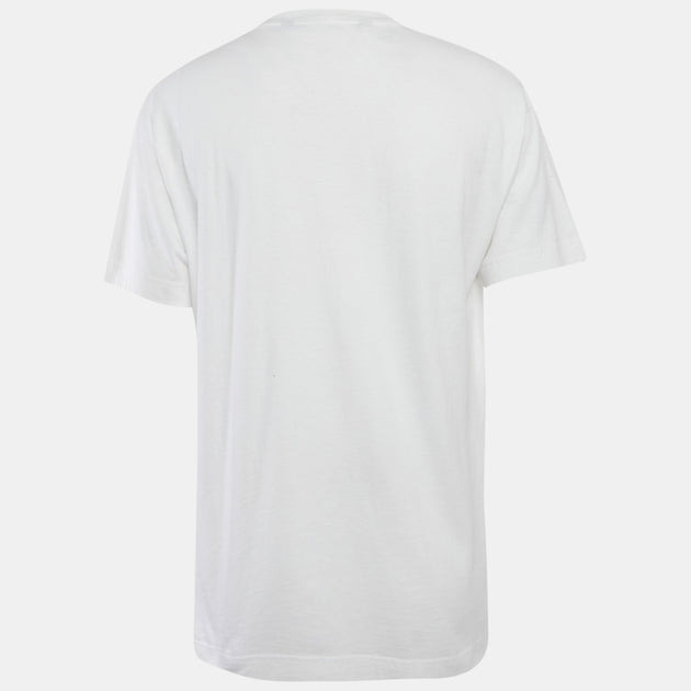 Palm Angels Paris Sprayed Logo T-Shirt White Large 3