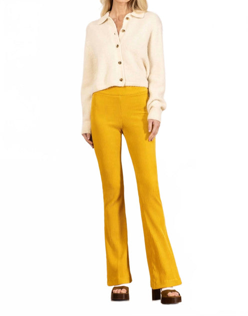 Avenue Montaigne Bellini Corduroy Pants Yellow US 8 2