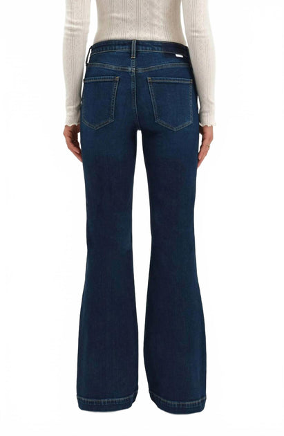 DAZE Heartbreaker Mid Rise Flare Jeans Blue 25 5
