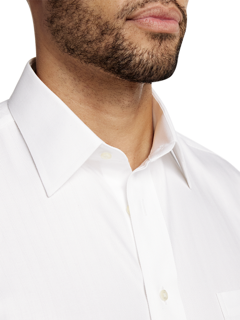 Paul Fredrick Slim Fit Dress Shirt White US 17.5 4