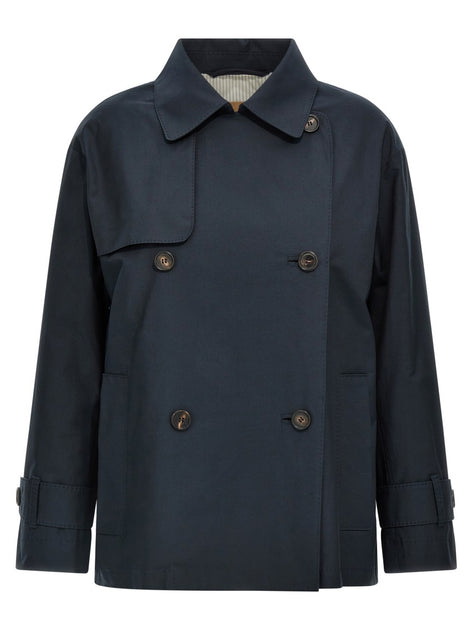 コート MAX MARA THE CUBE 'Zeno' short trench coat Blue Max Mara The Cube 'zeno' Short Trench Coat | italist, ALWAYS