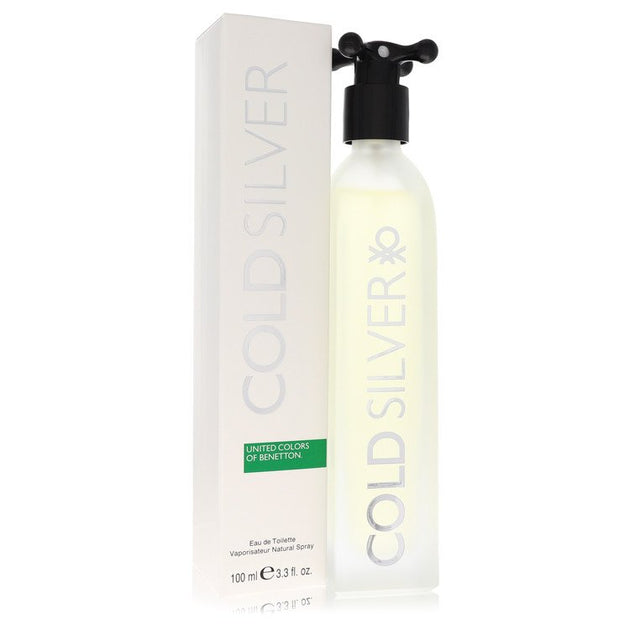 Benetton Cold Silver Eau De Toilette Silver 3.3 oz 3