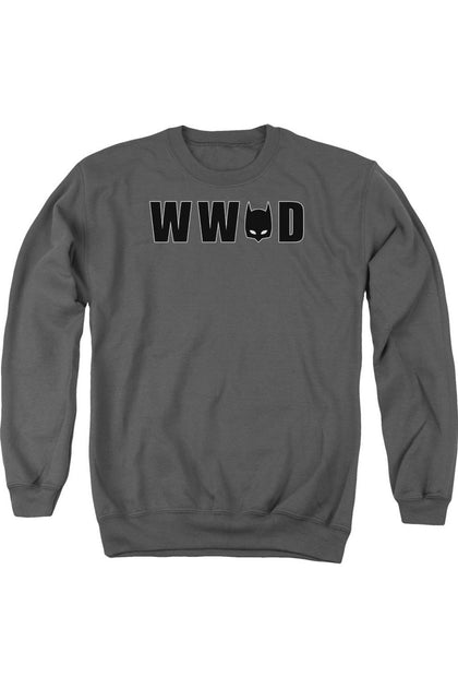 Gildan Batman Wonder Woman Mask Sweatshirt Grey Medium 2