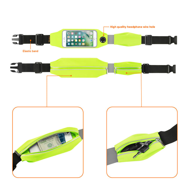 Reikowireless Running Sport Belt Green 5.5 Inches 3