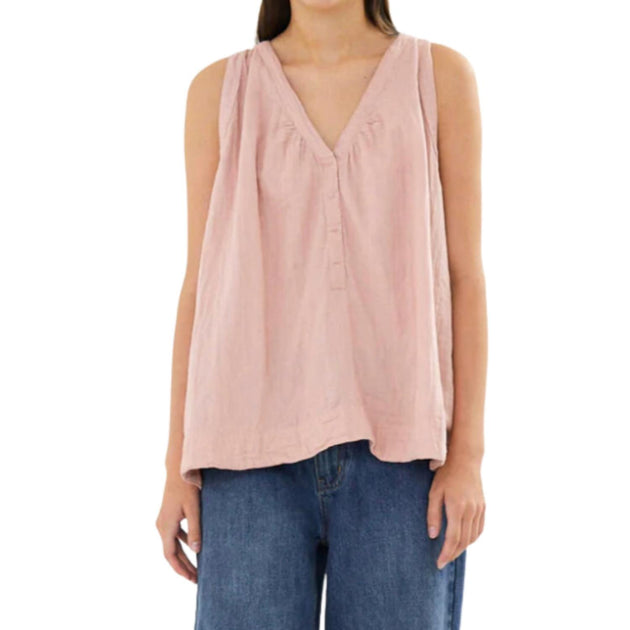 Rabens Saloner Ljuba V-Neck Tank Top Pink Medium 2