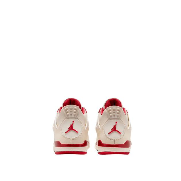 Nike Jordan 4 Retro Pale Ivory / Sierra Red Pre-School White US 2.5 4