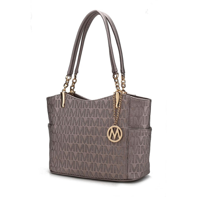 MKF Collection Malika M Satchel Handbag Brown Medium 2