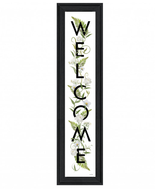 Hivvago Welcome Sign II 2 Black Framed Print Wall Art 3