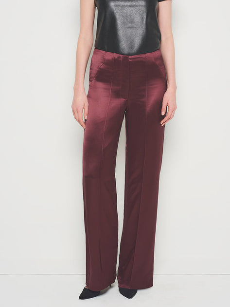AS by DF Collins Satin Trousers Brown US 2 Regular 4