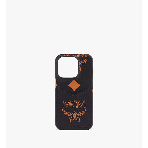 Mcm Iphone 15 Pro Case In Maxi Visetos Mcm Iphone 15 Pro Case In Maxi Visetos