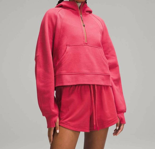 lululemon Scuba Oversized Half-Zip Hoodie In Vintage Rose | ShopSimon