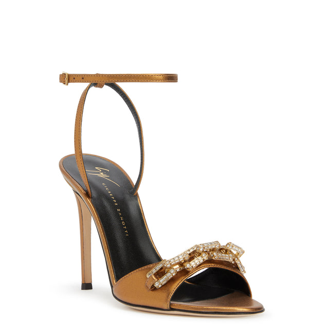 Giuseppe Zanotti Evry Sandals Gold US 9 3