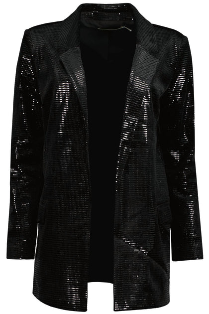 bishop + young Steal The Night Sequin Blazer Black Small 2
