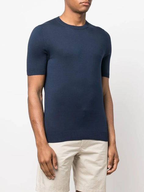 Malo Classic Fit T-Shirt Blue EU 52 4