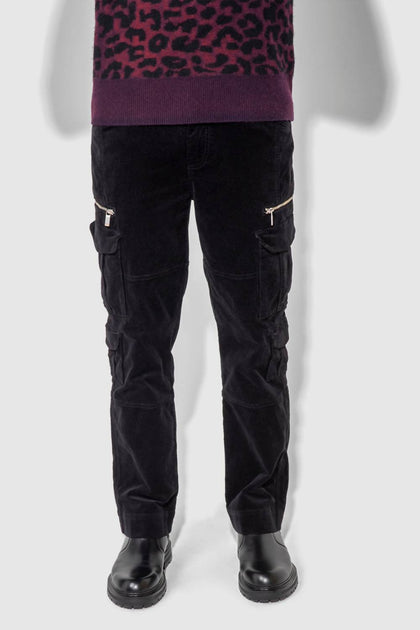 Monfrere Tactical Needle Cord Cargo Pants Black 29 3