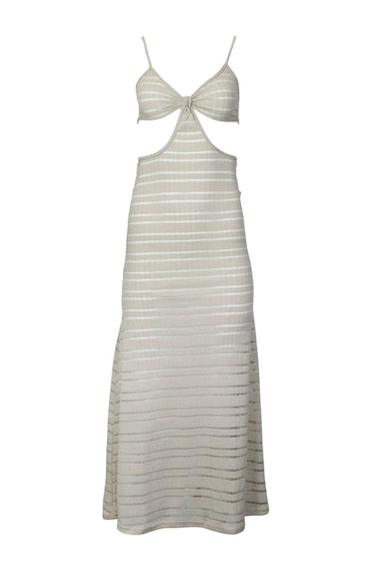 Love J Style Sheer-Paneled Coverup Grey Medium 3
