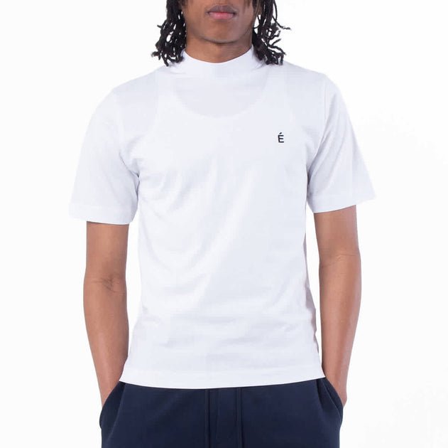 Etudes Award Accent Logo Cotton T-Shirt White Large 2