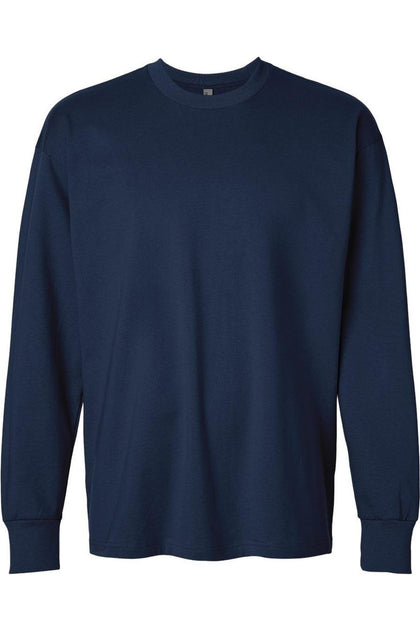 Next Level Heavyweight Langarm T-Shirt Blau XS 2