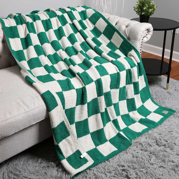FASHNZFAB Reversible Throw Blanket Checkerboard 8