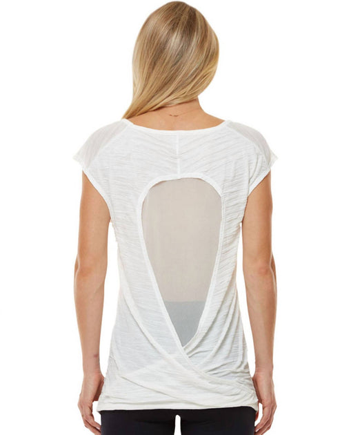Shape Active Twist Athletic Tank Top White XL 3