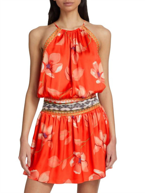 Ramy Brook Rafi Floral Mini Dress Multi XSmall 2