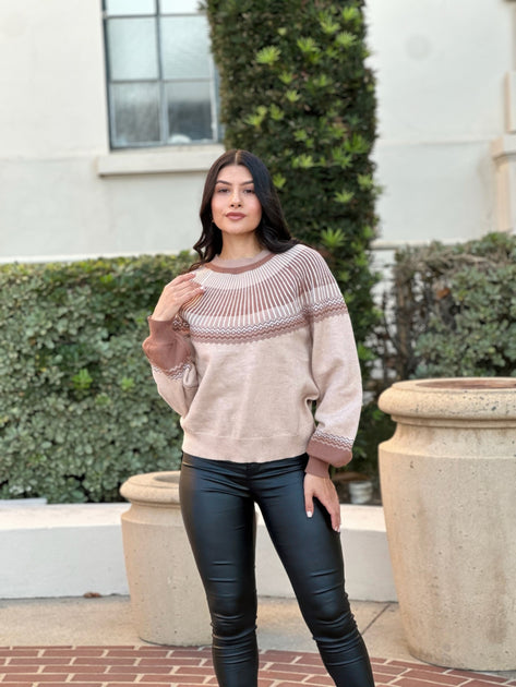 TRUEDAMES Knit Sweater Pink Large 2