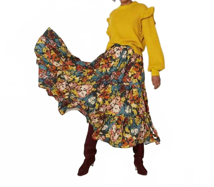 Cleobella Freya Ankle Skirt Multi Medium 3