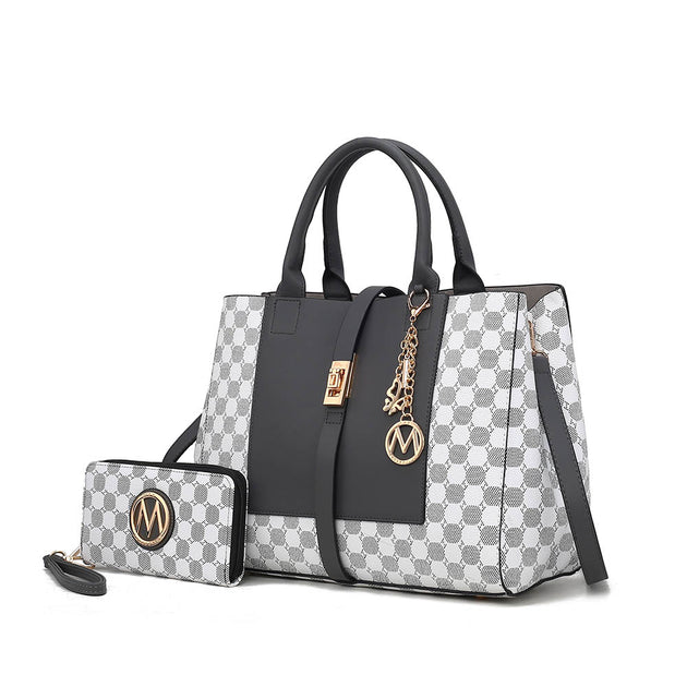 MKF Yuliana Satchel Bag with Wallet White Medium 2