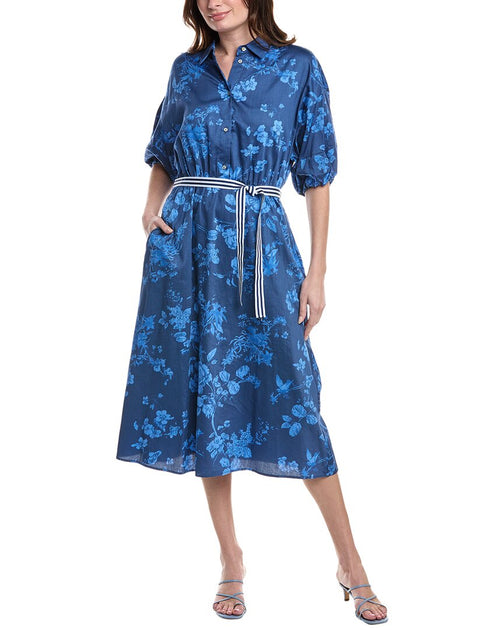 Marella iBlues Catena Shirtdress Blue US 2 2