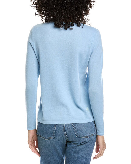 J.McLaughlin Shield Cashmere Sweater Light Blue XSmall 3