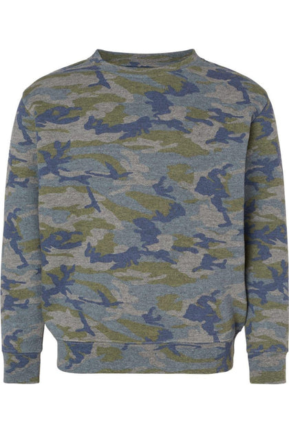 LAT Youth Elevated Fleece Crewneck Sweatshirt Gris Small 2