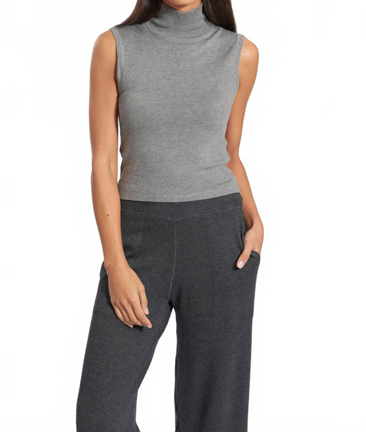 LEIMERE Monterey Mock Blouse Grey XSmall 2