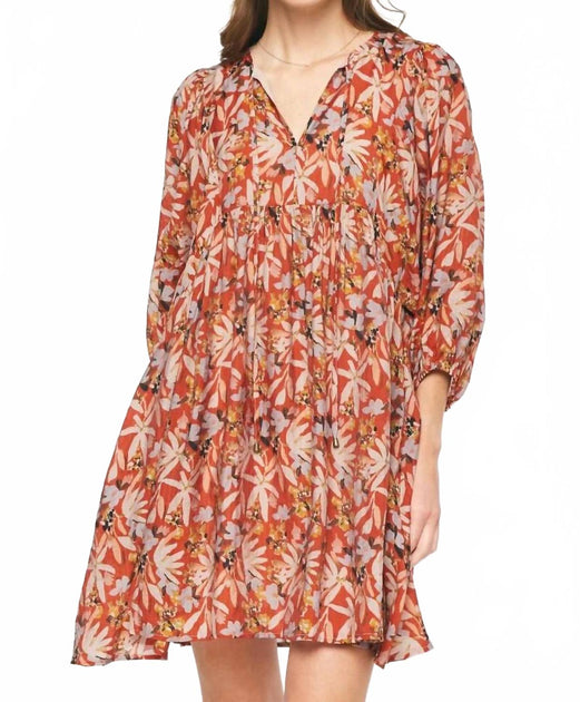 entro Floral Print Mini Dress Multi XLarge 2