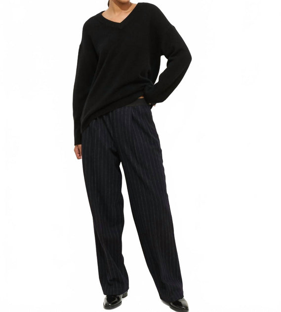 Alex Mill Rowan V-Neck Sweater Black Small 2