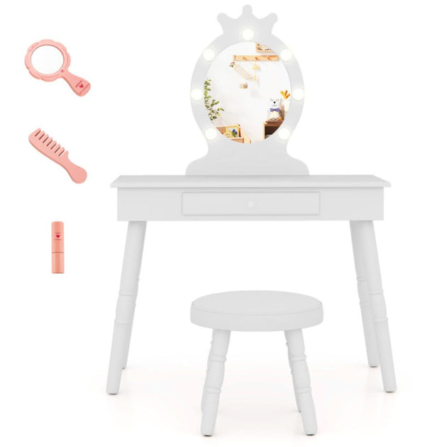 Hivvago Kids Vanity Set White 4